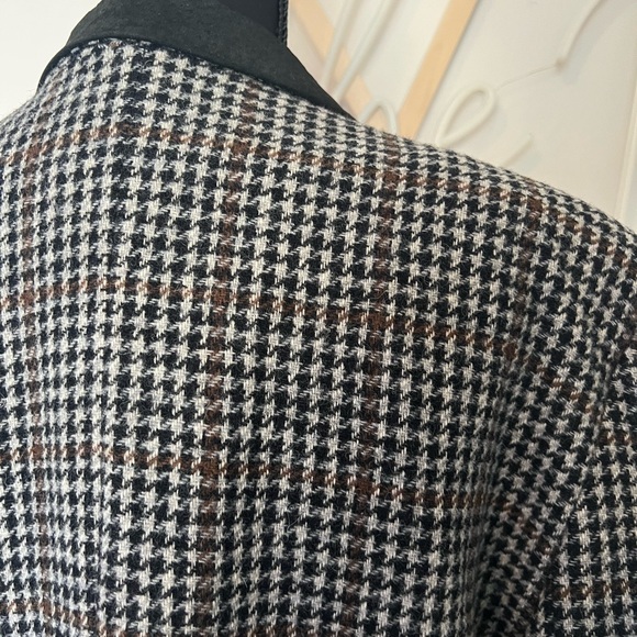 Vintage Chemistry Black and White Houndstooth Wool Blazer - Picture 5 of 12